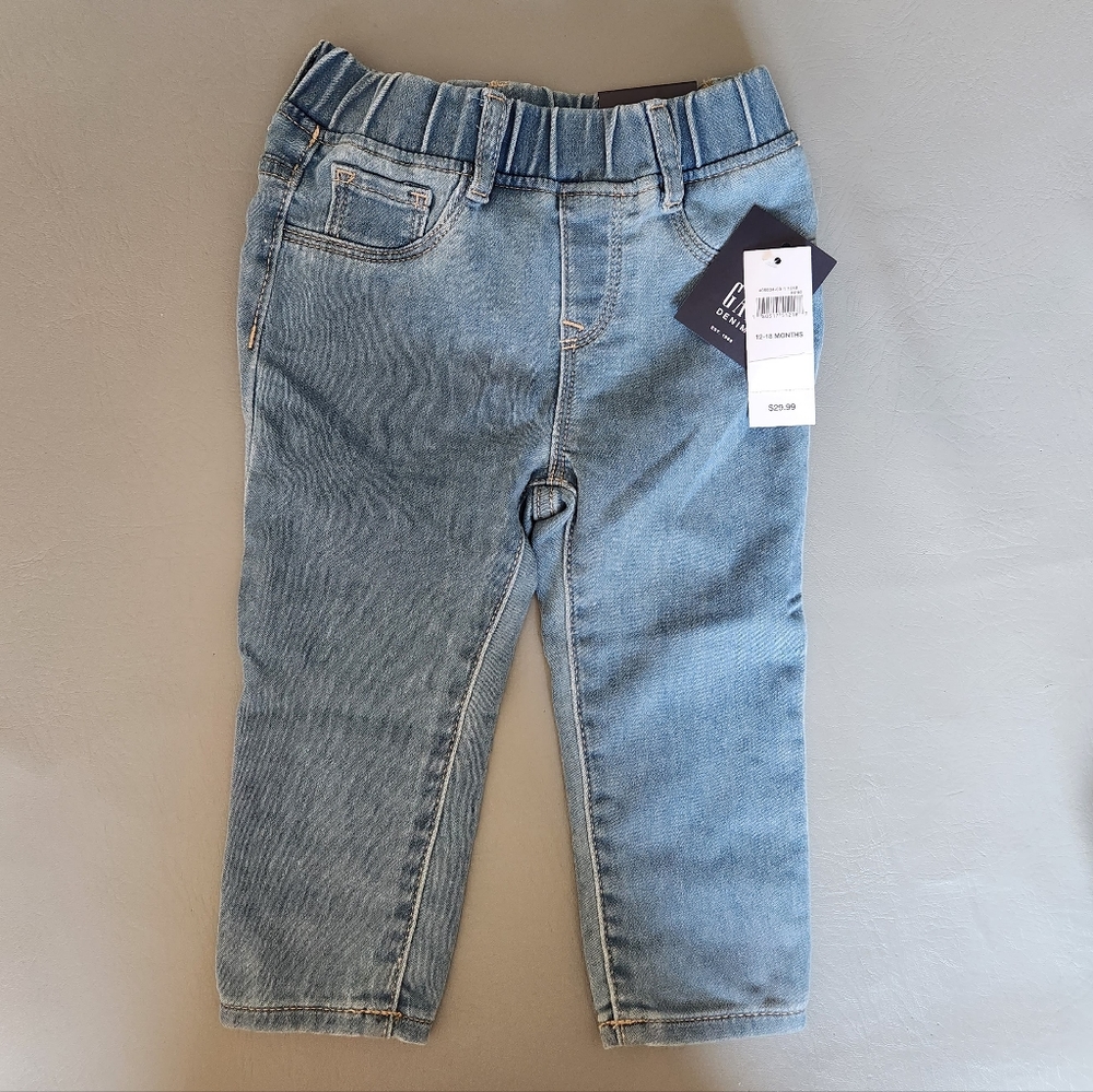 NWT Baby Gap Light Wash Jeggings Size 12-18 Months Unisex